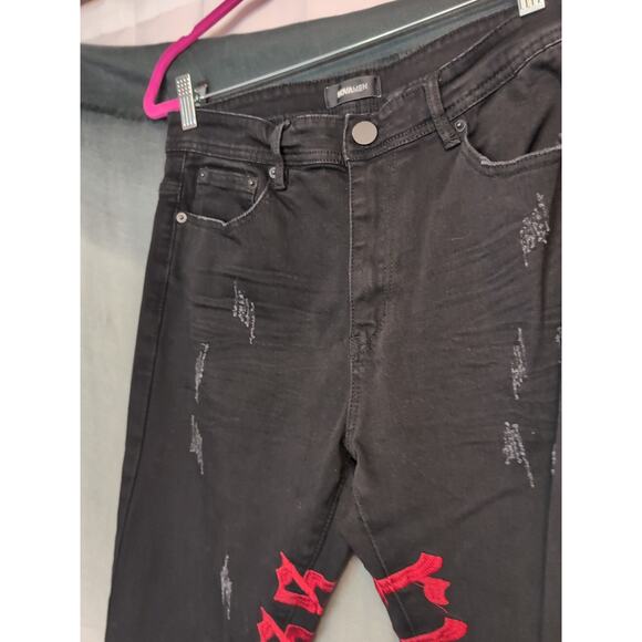 NovaMen Ruthless Men's Distressed Jeans Size 32(201) - Picture 4 of 8